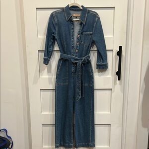 7 For All Mankind Luxe Vintage Denim Jumpsuit